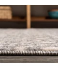 Ifrane Berber Geometric Stripe Gray/Cream 2 ft. x 10 ft. Runner Rug