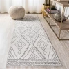 Jonathany Moroccan Hype MOH306A Ivory/Gray Area Rug 2 ft. 3 in. X 10 ft. Runner