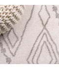 Rih Moroccan Style Diamond Ivory/Gray 2 ft. x 10 ft. Runner Rug
