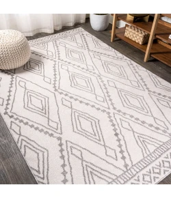 Jonathany Moroccan Hype MOH306A Ivory/Gray Area Rug 3 ft. X 4 ft. 9 in. Rectangle