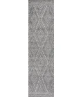 Rih Moroccan Style Diamond Gray/Ivory 2 ft. x 10 ft. Runner Rug