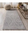 Rih Moroccan Style Diamond Gray/Ivory 2 ft. x 10 ft. Runner Rug
