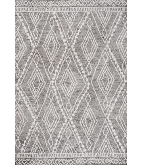 Rih Moroccan Style Diamond Gray/Ivory 8 ft. x 10 ft. Area Rug