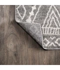 Rih Moroccan Style Diamond Gray/Ivory 2 ft. x 10 ft. Runner Rug