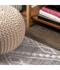 Rih Moroccan Style Diamond Gray/Ivory 2 ft. x 10 ft. Runner Rug