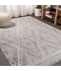 Rih Moroccan Style Diamond Gray/Ivory 8 ft. x 10 ft. Area Rug