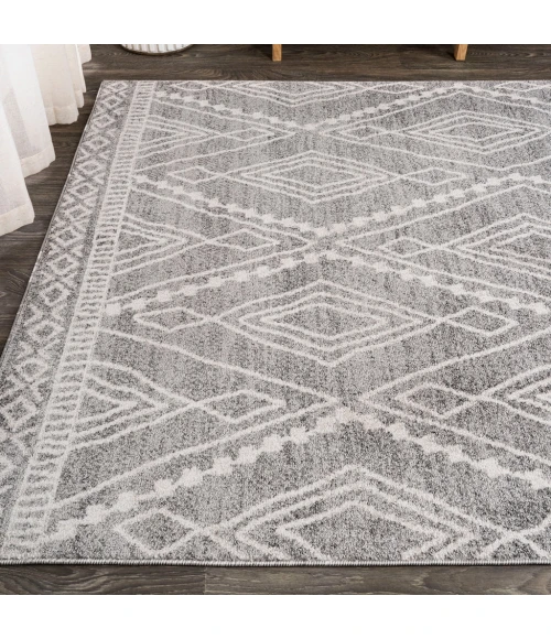 Rih Moroccan Style Diamond Gray/Ivory 8 ft. x 10 ft. Area Rug