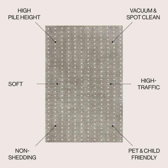 Jonathan Y MOROCCAN HYPE Gray MOH400B 3ft. X 5ft. Rect. Rug