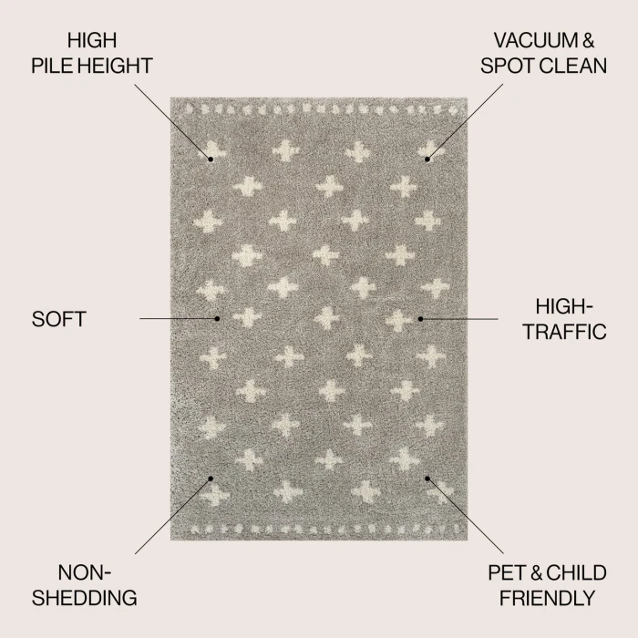Jonathan Y MOROCCAN HYPE Gray MOH403B 3ft. X 5ft. Rect. Rug