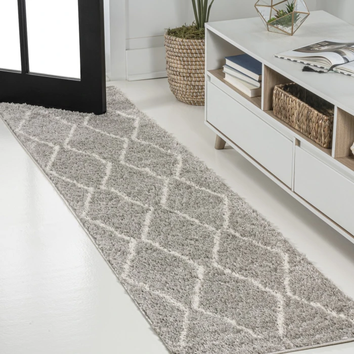Jonathan Y MOROCCAN HYPE Gray MOH405B 2ft. X 10ft. Rect. Rug
