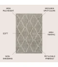Jonathan Y MOROCCAN HYPE Gray MOH405B 5ft.-1in. X 8ft. Rect. Rug