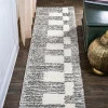 Jonathany Moroccan Hype MOH407A White/Gray Area Rug 2 ft. X 10 ft. Runner