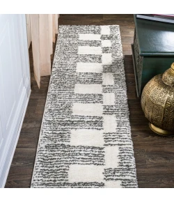 Jonathany Moroccan Hype MOH407A White/Gray Area Rug 2 ft. X 8 ft. Runner