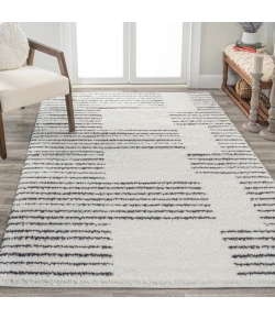 Jonathany Moroccan Hype MOH407A White/Gray Area Rug 7 ft. 9 in. X 10 ft. Rectangle
