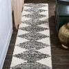 Jonathany Moroccan Hype MOH408A White/Gray Area Rug 2 ft. X 10 ft. Runner