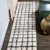 Jonathany Moroccan Hype MOH409A White/Gray Area Rug 2 ft. X 10 ft. Runner