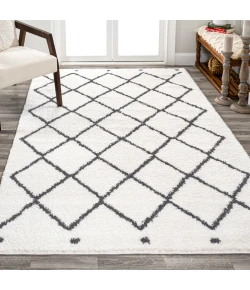 Jonathany Moroccan Hype MOH410A White/Gray Area Rug 7 ft. 9 in. X 10 ft. Rectangle