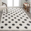 Jonathany Moroccan Hype MOH411A White/Gray Area Rug 5 ft. 1 in. X 8 ft. Rectangle