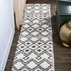 Jonathany Moroccan Hype MOH412A White/Gray Area Rug 2 ft. X 10 ft. Runner
