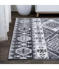 Sura Modern Kilim Geometric Gray/Anthracite 8 ft. x 10 ft. Area Rug
