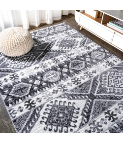 Jonathany Moroccan Hype MOH500A Gray/Anthracite Area Rug 7 ft. 8 in. X 10 ft. Rectangle