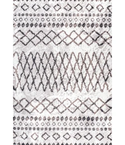 Jonathany Moroccan Hype MOH502A Ivory/Brown Area Rug 7 ft. 8 in. X 10 ft. Rectangle