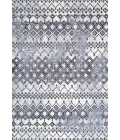 Azmar Moroccan Geometric Distressed Ivory/Black 8 ft. x 10 ft. Area Rug