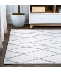 Illi Moroccan Diamond Trellis Ivory/Gray 5 ft. x 8 ft. Area Rug