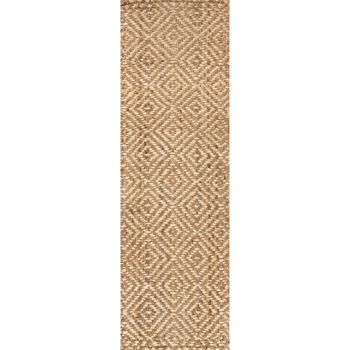 Jonathan Y NATURAL FIBER Brown NFR100A 2ft.-2in. X 10ft. Rect. Rug
