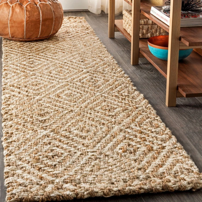 Jonathan Y NATURAL FIBER Brown NFR100A 2ft.-2in. X 10ft. Rect. Rug