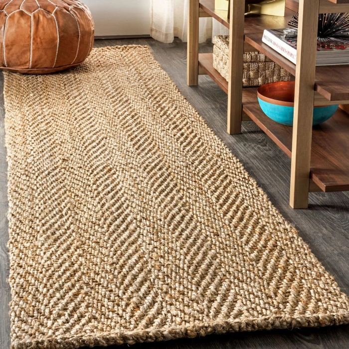 Jonathan Y NATURAL FIBER Brown NFR101A 2ft.-2in. X 10ft. Rect. Rug