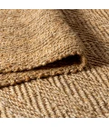Espina Hand Woven Herringbone Chunky Jute Natural 2 ft. x 8 ft. Runner Rug