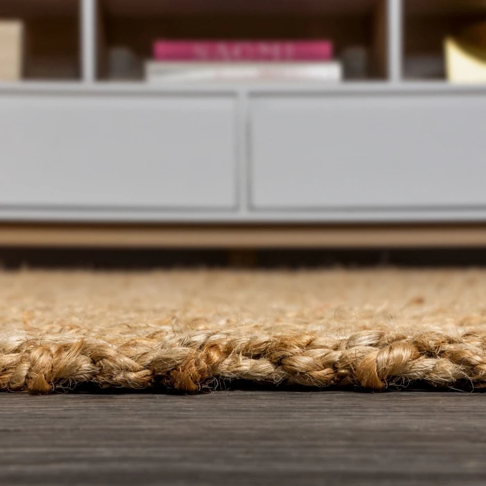 Jonathan Y NATURAL FIBER Brown NFR102A 6ft. Square Rug