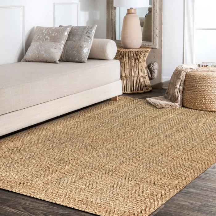 Jonathan Y NATURAL FIBER Brown NFR101A 6ft. x 9ft. Rect. Rug