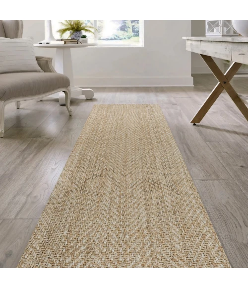 Jonathan Y NATURAL FIBER Ivory NFR102B 2ft.-2in. X 8ft. Rect. Rug