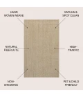 Jonathan Y NATURAL FIBER Ivory NFR101B 4ft. X 6ft. Rect. Rug