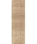 Estera Hand Woven Boucle Chunky Jute Natural 2 ft. x 8 ft. Runner Rug