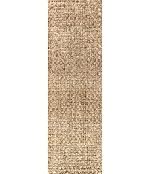 Estera Hand Woven Boucle Chunky Jute Natural 2 ft. x 8 ft. Runner Rug