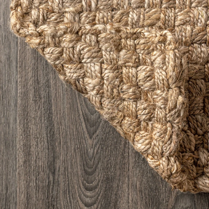 Estera Hand Woven Boucle Chunky Jute Natural 2 ft. x 8 ft. Runner Rug