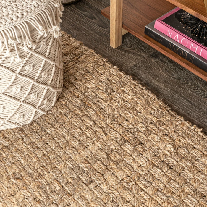 Estera Hand Woven Boucle Chunky Jute Natural 2 ft. x 8 ft. Runner Rug