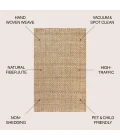 Jonathan Y NATURAL FIBER Ivory NFR103A 9ft. x 12ft. Rect. Rug