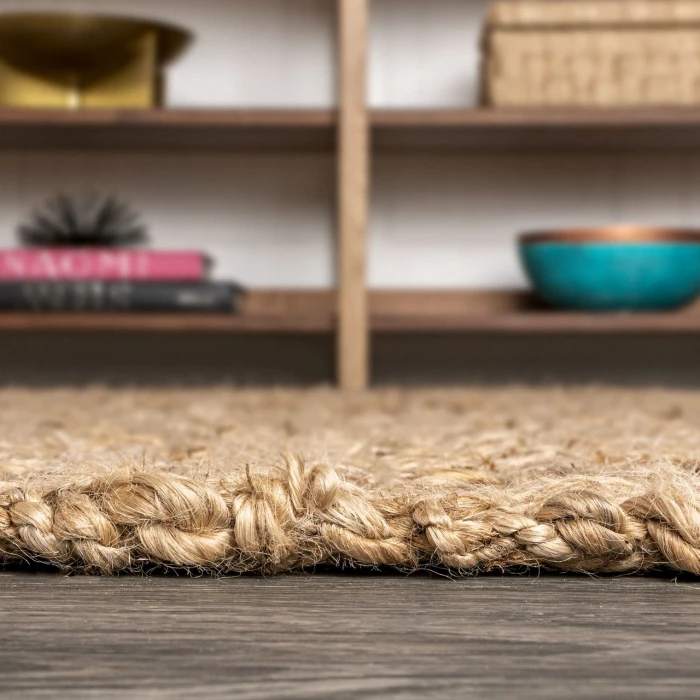 Jonathan Y NATURAL FIBER Ivory NFR103A 6ft. Square Rug