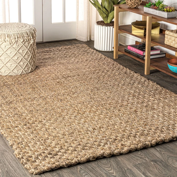 Jonathan Y NATURAL FIBER Ivory NFR103A 9ft. x 12ft. Rect. Rug