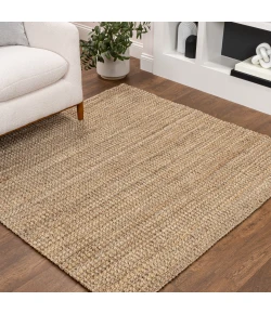 Jonathan Y NATURAL FIBER Ivory NFR103A 6ft. Square Rug
