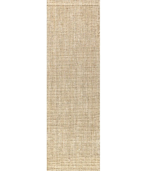 Jonathan Y NATURAL FIBER Ivory NFR103A 2ft.-2in. X 12ft. Rect. Rug