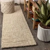 Jonathany Natural Fiber NFR103A Ivory Area Rug 2 ft. 2 in. X 8 ft. Runner