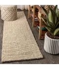 Jonathan Y NATURAL FIBER Ivory NFR103A 2ft.-2in. X 12ft. Rect. Rug