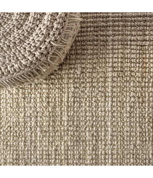 Hiro Hand Woven Chunky Jute Ivory 2 ft. x 8 ft. Runner Rug