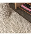 Hiro Hand Woven Chunky Jute Ivory 2 ft. x 8 ft. Runner Rug