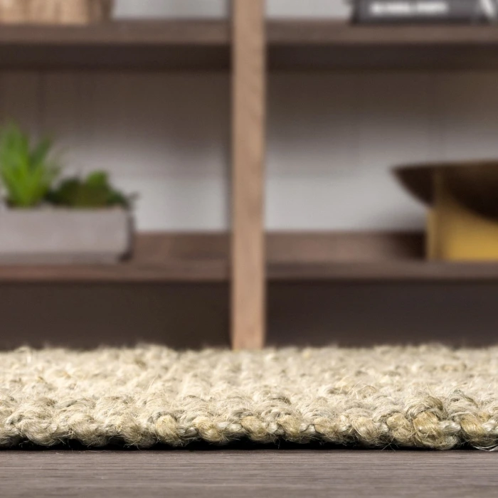 Jonathan Y NATURAL FIBER Ivory NFR103A 5ft. Square Rug